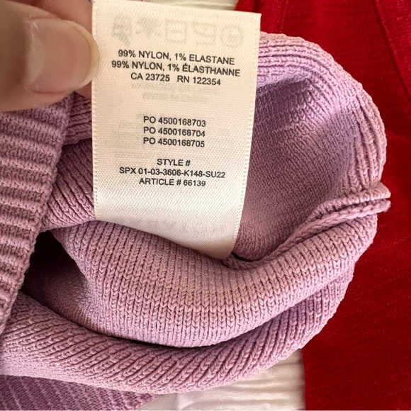 Aritzia Babaton Wilfred Free cropped tops bundle (2) XS red pink - Picture 10 of 14